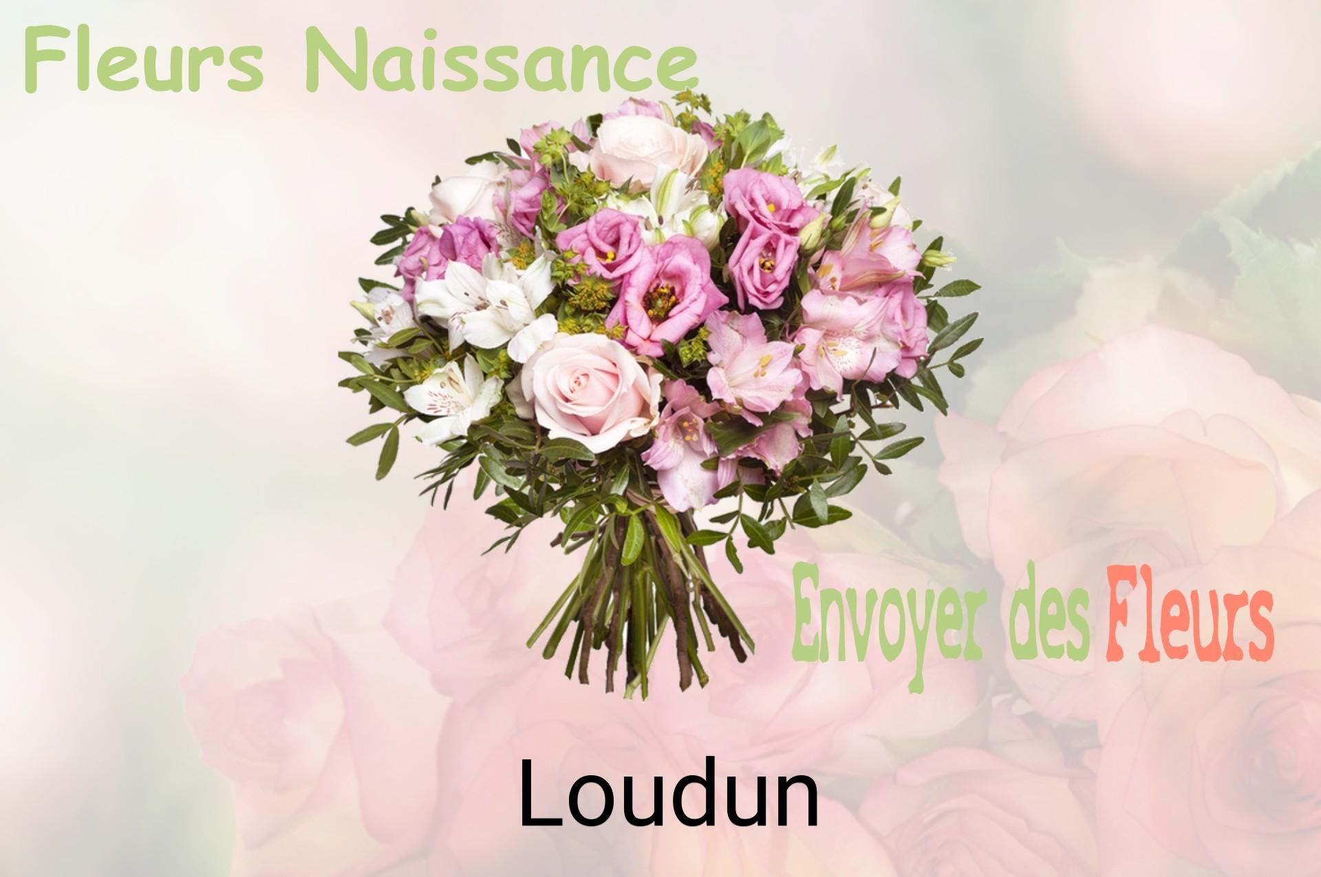 Bouquet de fleurs de naissance livré à Loudun